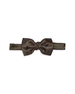 Lanvin Woven Metallic Pre Tied Bow Tie