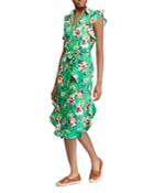Lauren Ralph Lauren Ruffle-trim Floral-print Dress