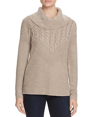 Calvin Klein Mix Stitch Cowl Neck Sweater - 100% Bloomingdale's Exclusive