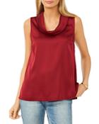 Vince Camuto Cowl Neck Satin Shell
