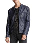John Varvatos Star Usa Starman Leather Regular Fit Racer Jacket