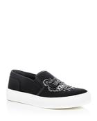 Kenzo Women's Special Embroidered Slip-on Platform Sneakers