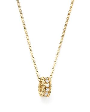 Roberto Coin 18k Yellow Gold Symphony Princess Diamond Necklace, 18