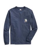 Vineyard Vines Making Spirits Bright Long-sleeve Pocket Tee