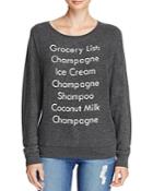Wildfox Grocery List Sweatshirt - 100% Bloomingdale's Exclusive