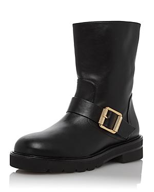 Stuart Weitzman Women's Ryder Lift Motorcycle Ankle Boots