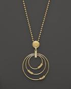 Lagos 18k Gold And Diamond Circle Pendant Necklace, 16