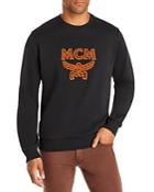 Mcm Graphic Logo Crewneck Sweatshirt