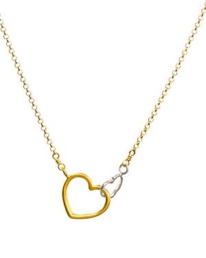 Dogeared Linked Heart Necklace, 16