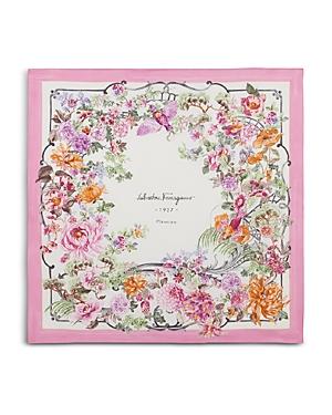 Salvatore Ferragamo Ceramica Avorio Silk Scarf