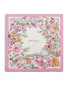 Salvatore Ferragamo Ceramica Avorio Silk Scarf