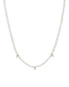 Zoe Lev 14k Yellow Gold Freshwater Pearl & Diamond Collar Necklace, 14-16