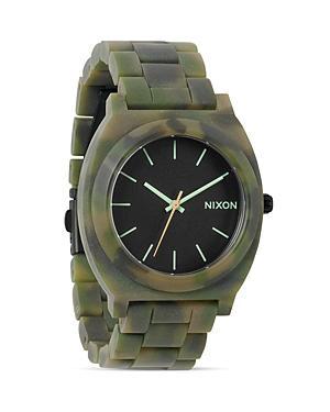 Nixon The Time Teller Acetate Camo Watch, 37mm