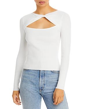 Fore Twist Neck Ribbed Sweater