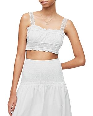 Allsaints Alex Smocked Cropped Top