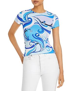 L'agence Ressi Wave Print Top