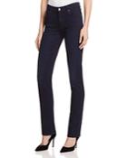 7 For All Mankind B(air) Kimmie Straight Jeans In Blue Black River Thames