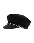 The Kooples Chain-detail Newsboy Hat