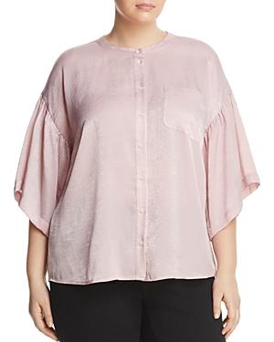 Vince Camuto Plus Bell-sleeve Top
