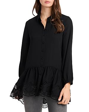 Vince Camuto Lace Inset Tunic Blouse