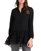 Vince Camuto Lace Inset Tunic Blouse