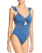 Lucky Brand All The Frills One Piece Swimsuit