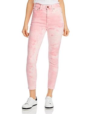 Alice + Olivia High-rise Good Skinny Jeans In Crystal Cloud Pink
