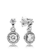 Pandora Earrings - Sterling Silver & Cubic Zirconia Classic Elegance