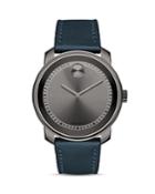 Movado Bold Leather Strap Watch, 42mm