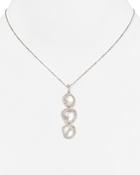 Nadri Mother Of Pearl Triple Drop Pendant Necklace, 16