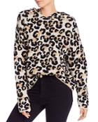 Aqua Hooded Leopard-print Sweater - 100% Exclusive