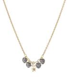 Nadri Sirena Multiple Pave Disc Pendant Necklace In 18k Gold-plated & Ruthenium-plated Sterling Silver, 16