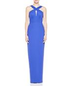 Adrianna Papell Sleeveless Keyhole Gown