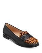Jack Rogers Women's Leopard Print Calf Hair Remy Loafers