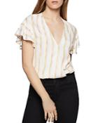 Bcbgeneration Striped Crossover Top - 100% Exclusive