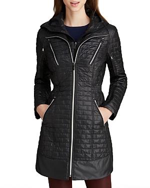 Laundry By Shelli Segal Mini Brick Quilted Coat