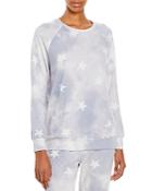Aqua Star Print Tie Dyed Pullover Sweatshirt - 100% Exclusive