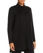 Eileen Fisher Plus Mock-neck High/low Tunic Top