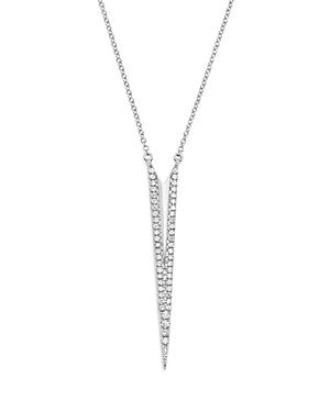 Bloomingdale's Diamond Geometric Pendant Necklace In 14k White Gold, 0.25 Ct. T.w. - 100% Exclusive
