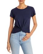 Sundry Prima Cotton Twist Hem Top