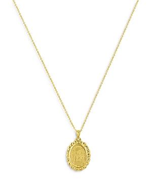 Bloomingdale's St. Christopher Framed Pendant Necklace In 14k Yellow Gold, 16-18 - 100% Exclusive