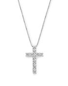 Diamond Cross Pendant Necklace In 14k White Gold, 1.0 Ct. T.w. - 100% Exclusive