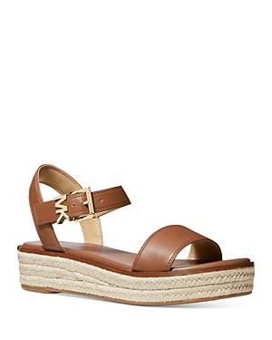 Michael Michael Kors Women's Richie Logo Buckle Espadrille Platform Sandals