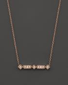 Dana Rebecca Designs 14k Rose Gold Bar Geometric Bar Necklace With Diamonds, 16