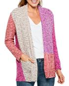Nic And Zoe Happy Zappy Color Blocked Cardigan