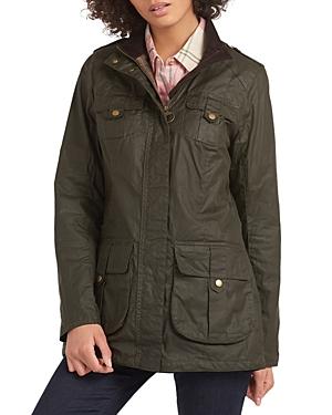 Barbour Defense Lightweight Waxed Cotton Coat