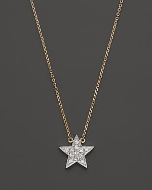 Dana Rebecca Designs Diamond Julianne Himiko Star Necklace In 14k White Gold With 14k Yellow Gold Chain, 16