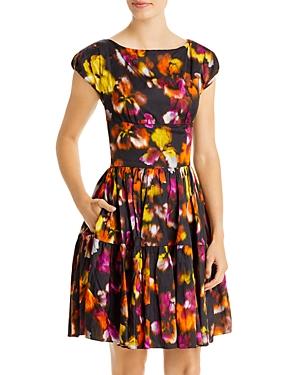 Jason Wu Printed Cap Sleeve Dress