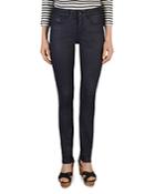 Gerard Darel Pixie Coated Straight-leg Jeans In Blue