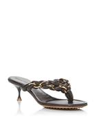 Bottega Veneta Women's Dot Braided Kitten Heel Sandals